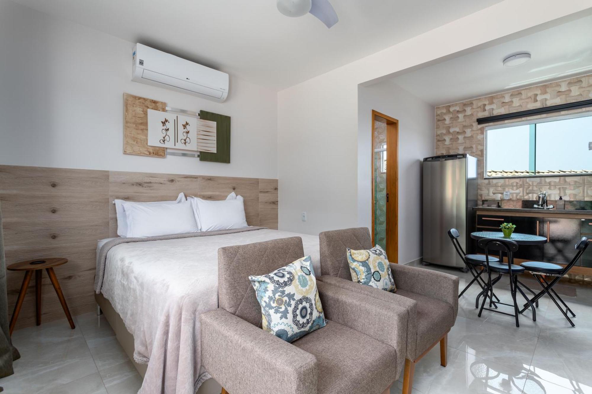 Studio Apto Com Varanda Garagem Tv Smart Wi-Fi Marica Luaran gambar